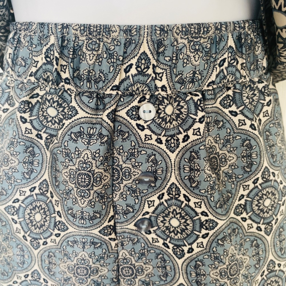 Blue Satin Pajama Set – Women's Small, Soft Sleepwear, Pristine Condition - Picture 7 of 9